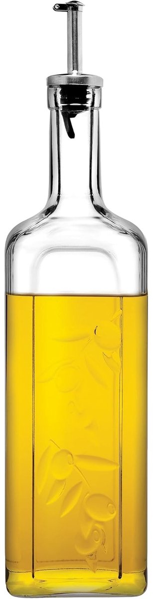 Pasabahce - Olie- & Azijnfles - 1000 ml - Glas - Transparant - Modern design