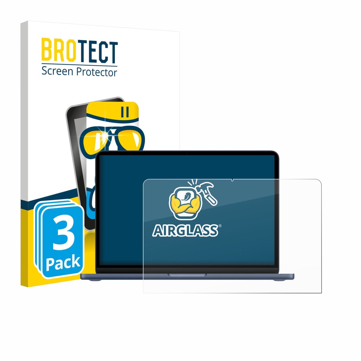 Screenprotector 3 Stuks voor Apple MacBook Neo 13" 2026 Beschermglas transparant