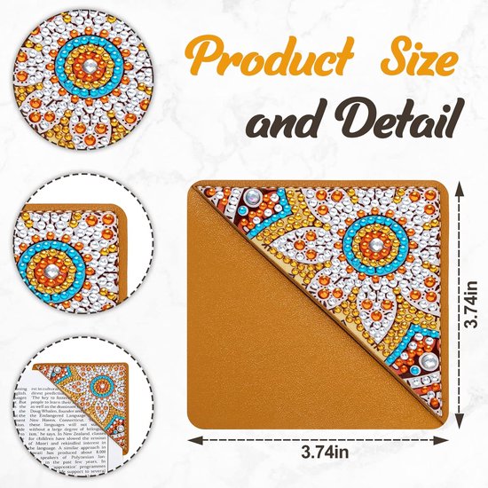 BOTC Diamond Painting Boekenlegger - 4 stuks DIY Diamond Art Kits ...