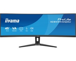 iiyama ProLite XCB4594DQSU-B1 - 45 inch - DQHD - VA - USB-Hub (4x) - verstelbaar - Curved - HDR, KVM