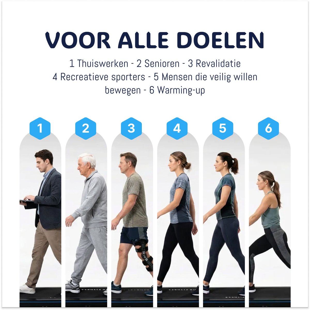 Loopband BX Fitness 500 Extra Breed & Lang Loopvlak - afbeelding 2