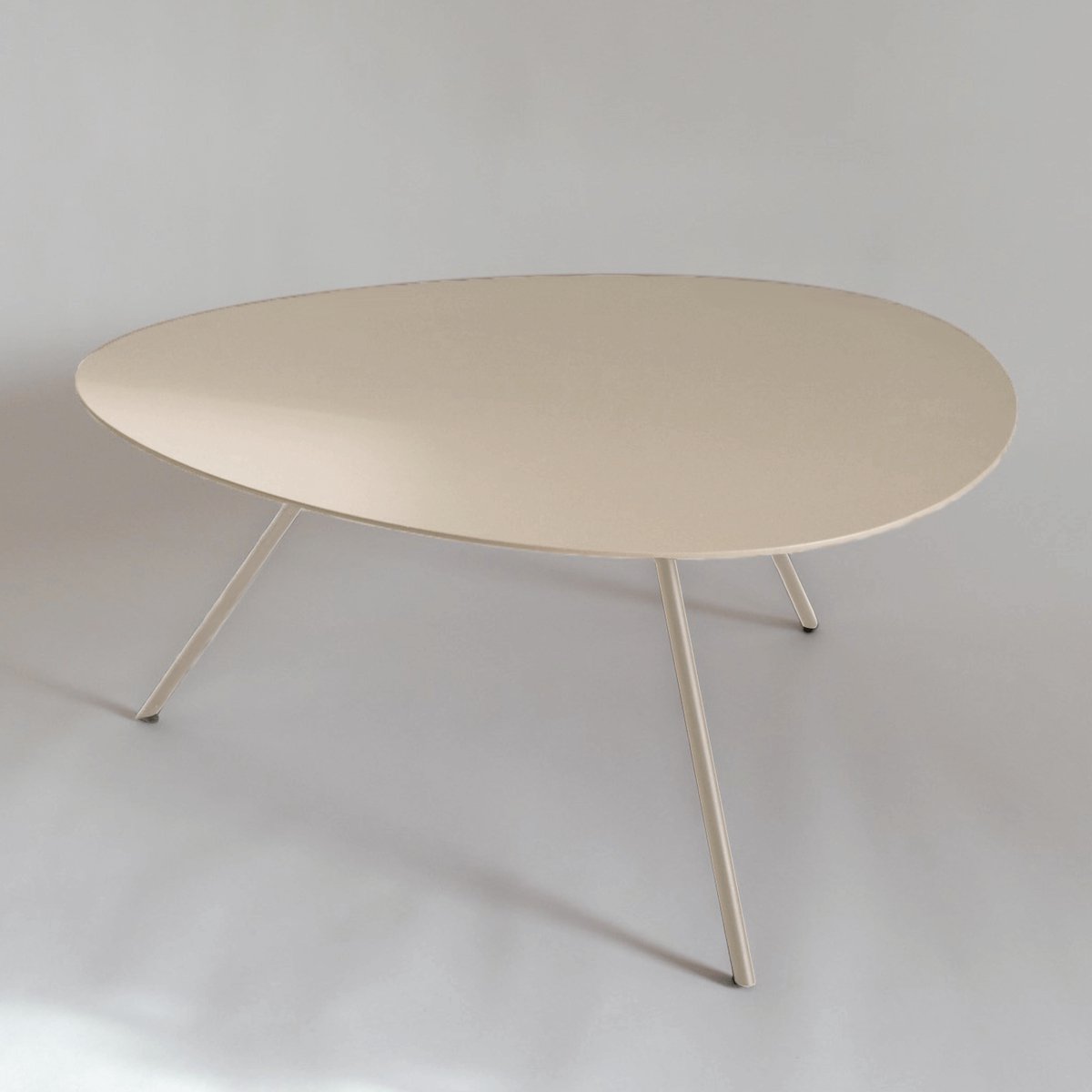 Bijzettafel Metaal Organische Vorm 40 cm – Rosemary Style 2 – Crèmewit – Sentimo