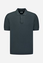 Gebreide slub polo met knopen
