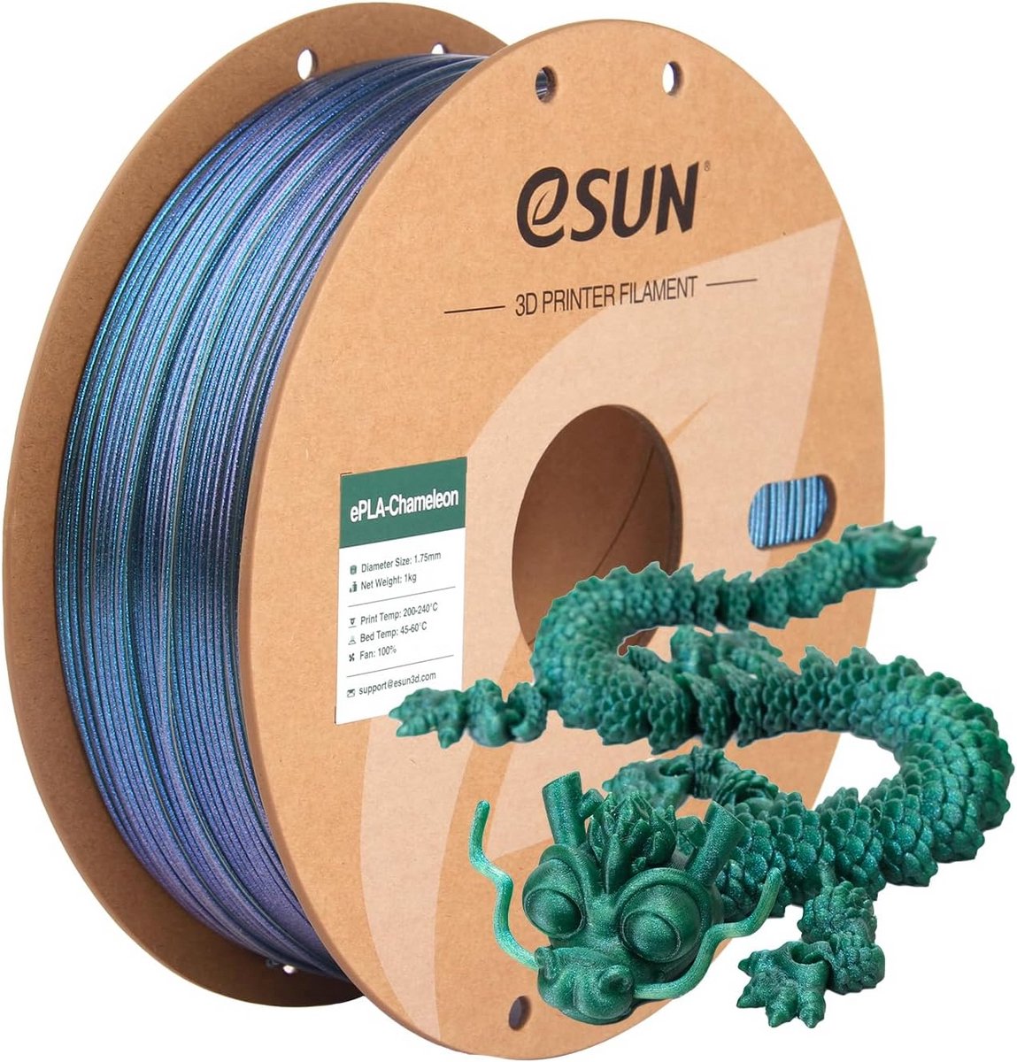 Glitter Kleurverloop PLA Filament 1.75mm - 1KG Spoel voor 3D Printers