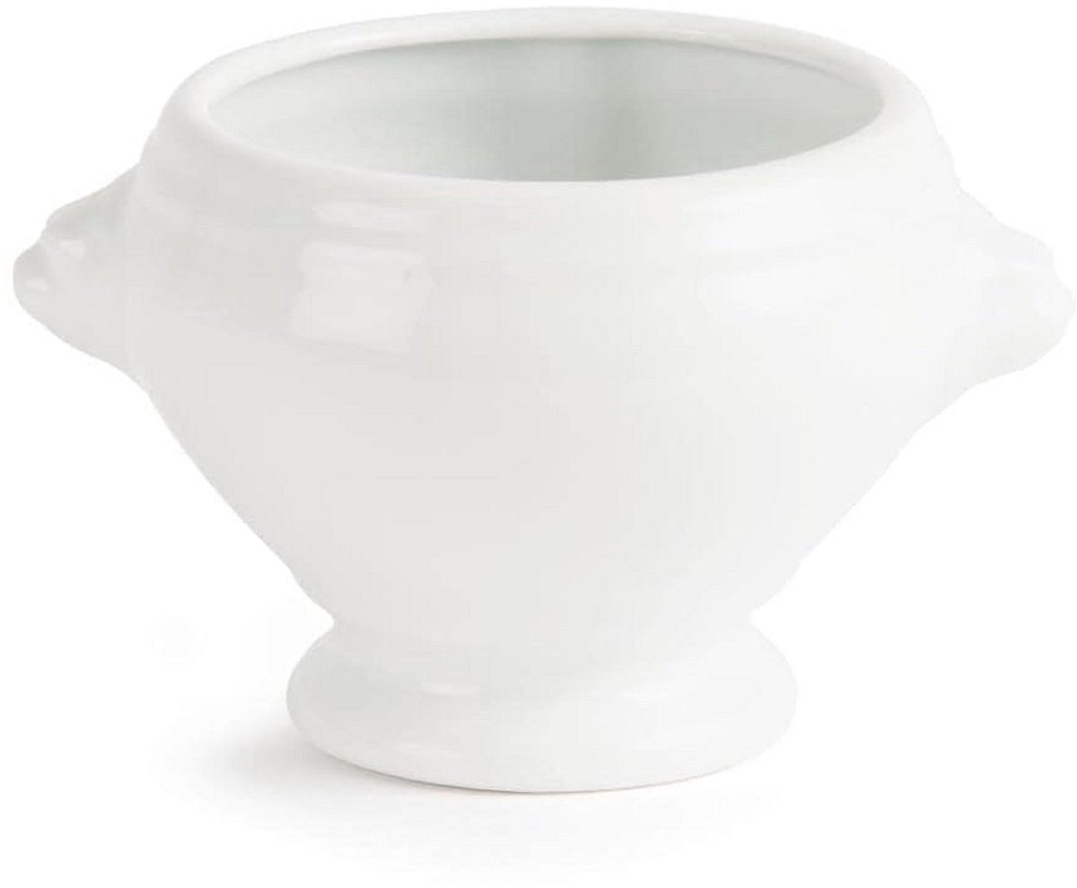 6x Porseleinen Soepkommen met Leeuwenkop - 475 ml Soep Kom Set