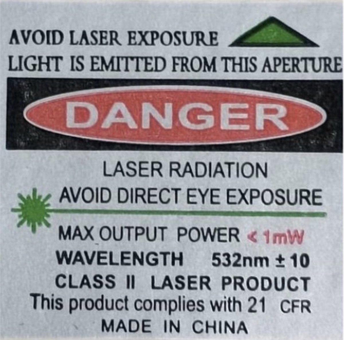 Professionele Laserpen groen klasse II 2 van Merkloos / Sans marque — cadeau in Elektronica - foto 4