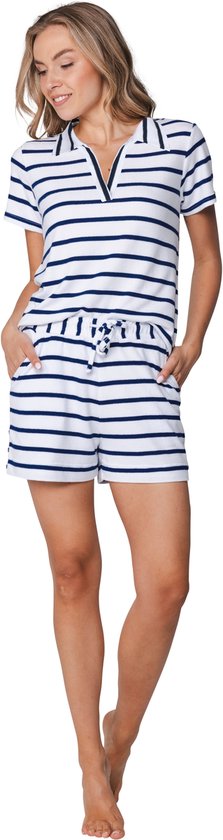 MyRebelle - Shortama - Blue Bay - Bleu/Blanc - Rayé - Taille 36