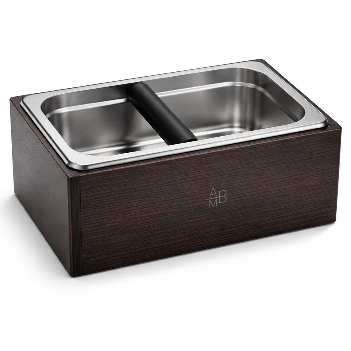 Adore Maison Barista Uitklopbak Zwart Hout - 28x18x12cm - Knockbox – Koffie en Espresso - met Antislip Bodem – Compact en Stijlvol voor Thuisbarista's