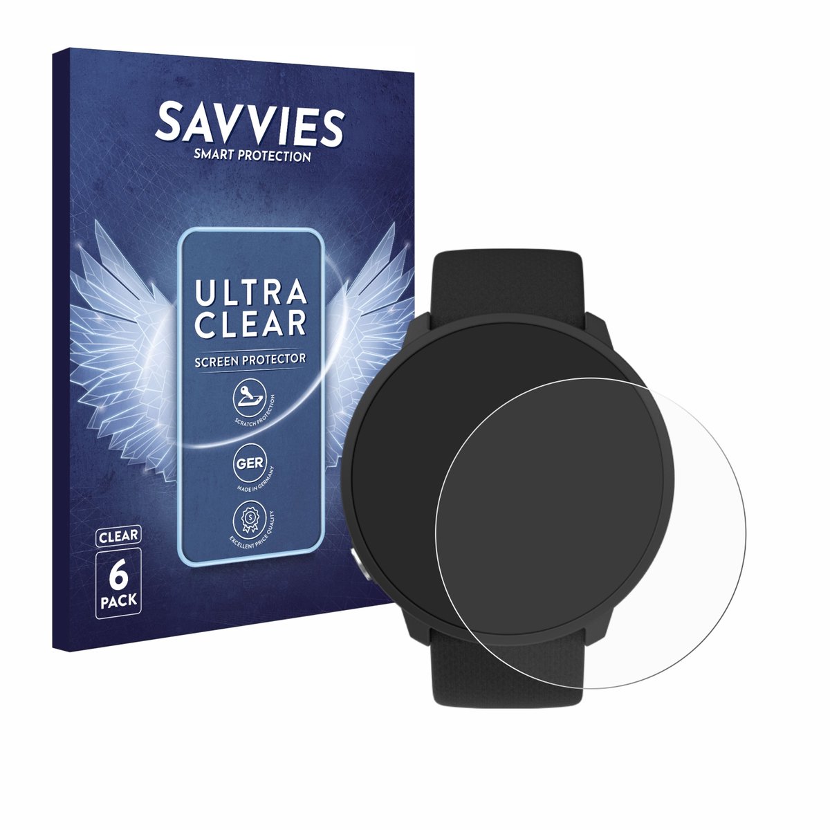 Savvies - Screenprotector voor Polar Unite - Folie Beschermfolie transparant 6 Stuks