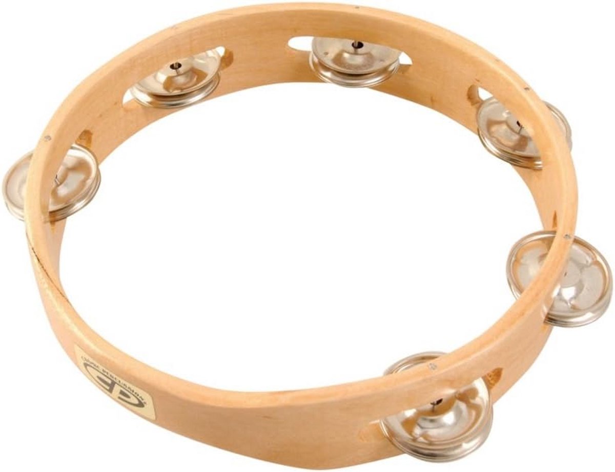 Tamboerijn Houten Percussie 8 Inch met Eén Rij Jingels