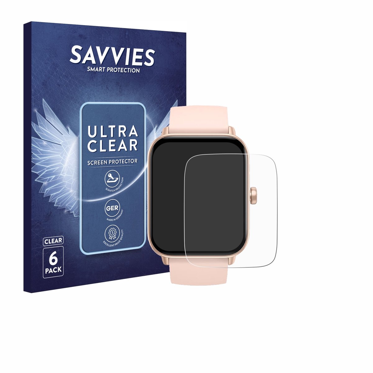 Savvies - Screenprotector voor Kalinco IDW19 1.8" - Folie Beschermfolie transparant 6 Stuks