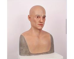 Realistisch Mannenmasker Siliconen – Full Head Gezichtsmasker – Cosplay & Halloween- Gezicht Man-