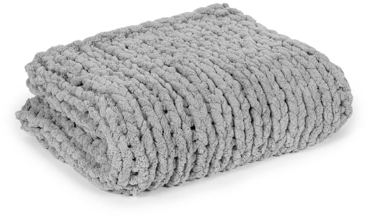 Handgebreide Chenille Knuffeldeken - Woondeken - Multifunctioneel - Zacht en Comfortabel - Perfect als Cadeau - Onderhoudsvriendelijk
