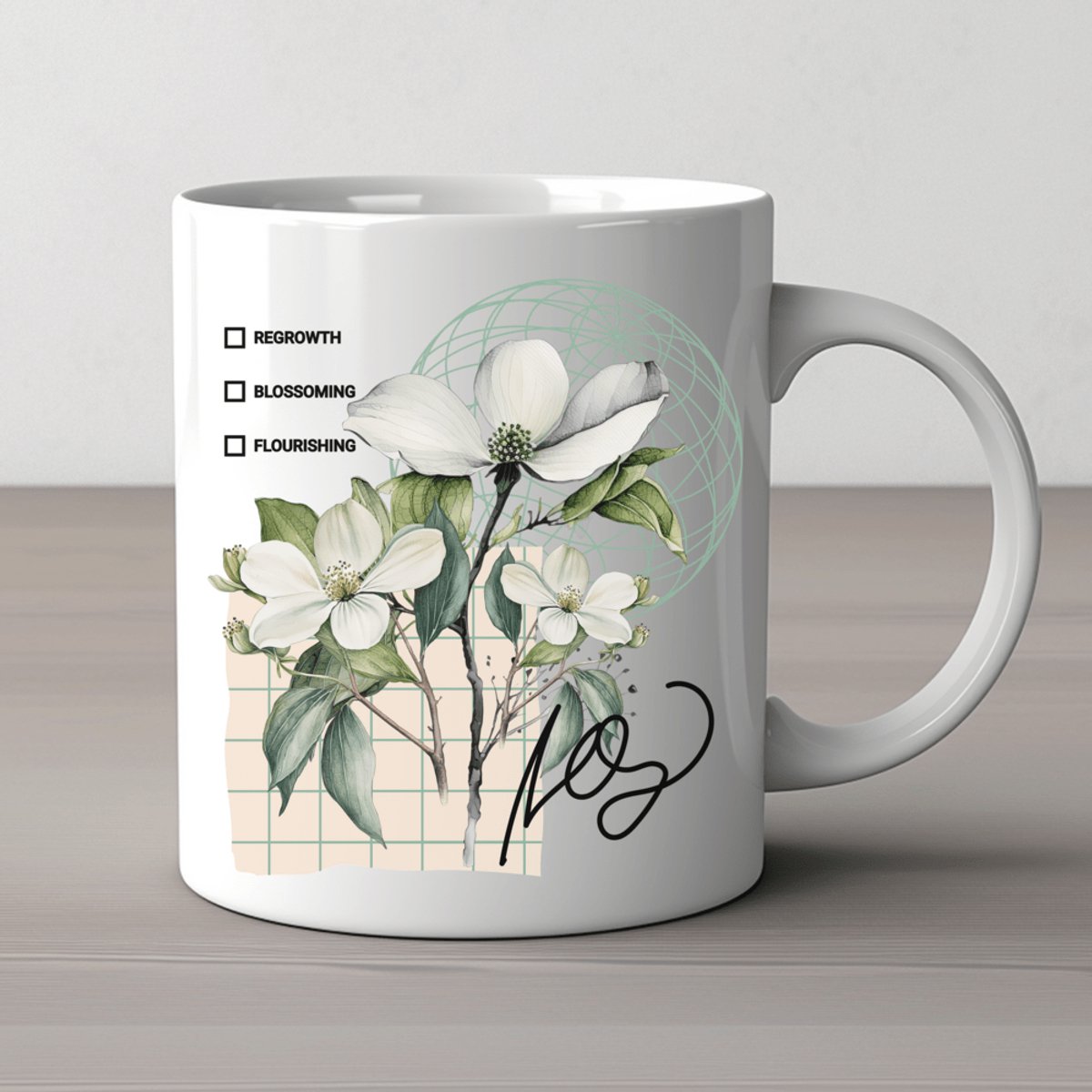 Mok - Watercolor Regrowth - Het perfecte cadeau voor een moment van reflectie