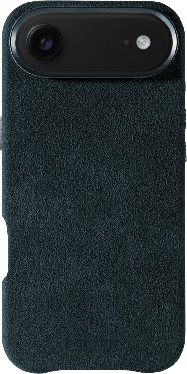 Calcomo® - Alcantara Telefoonhoesje iPhone 17 Air – 100% Italiaans Alcantara® – Premium Schokbestendig – Geschikt voor MagSafe – Navy Blue