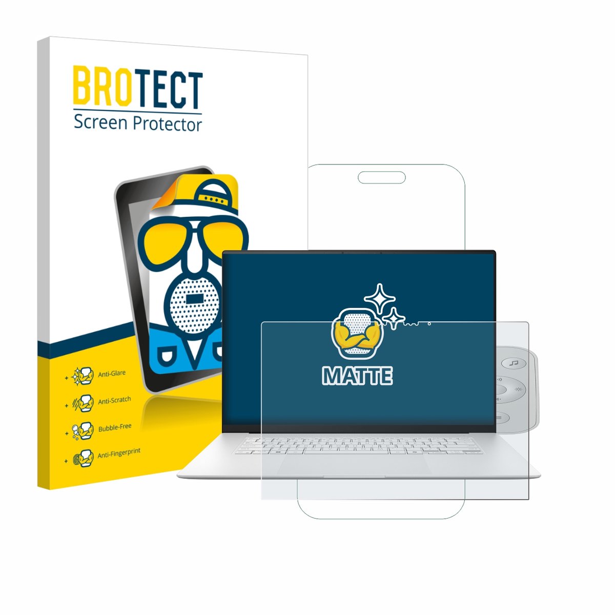BROTECT - Screenprotector voor ASUS ZenBook S 16 - Folie Beschermfolie matte