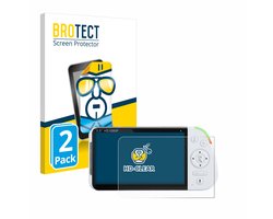 BROTECT - Screenprotector voor Babysense MaxView-2CAM 5,5" - Folie Beschermfolie transparant 2 Stuks