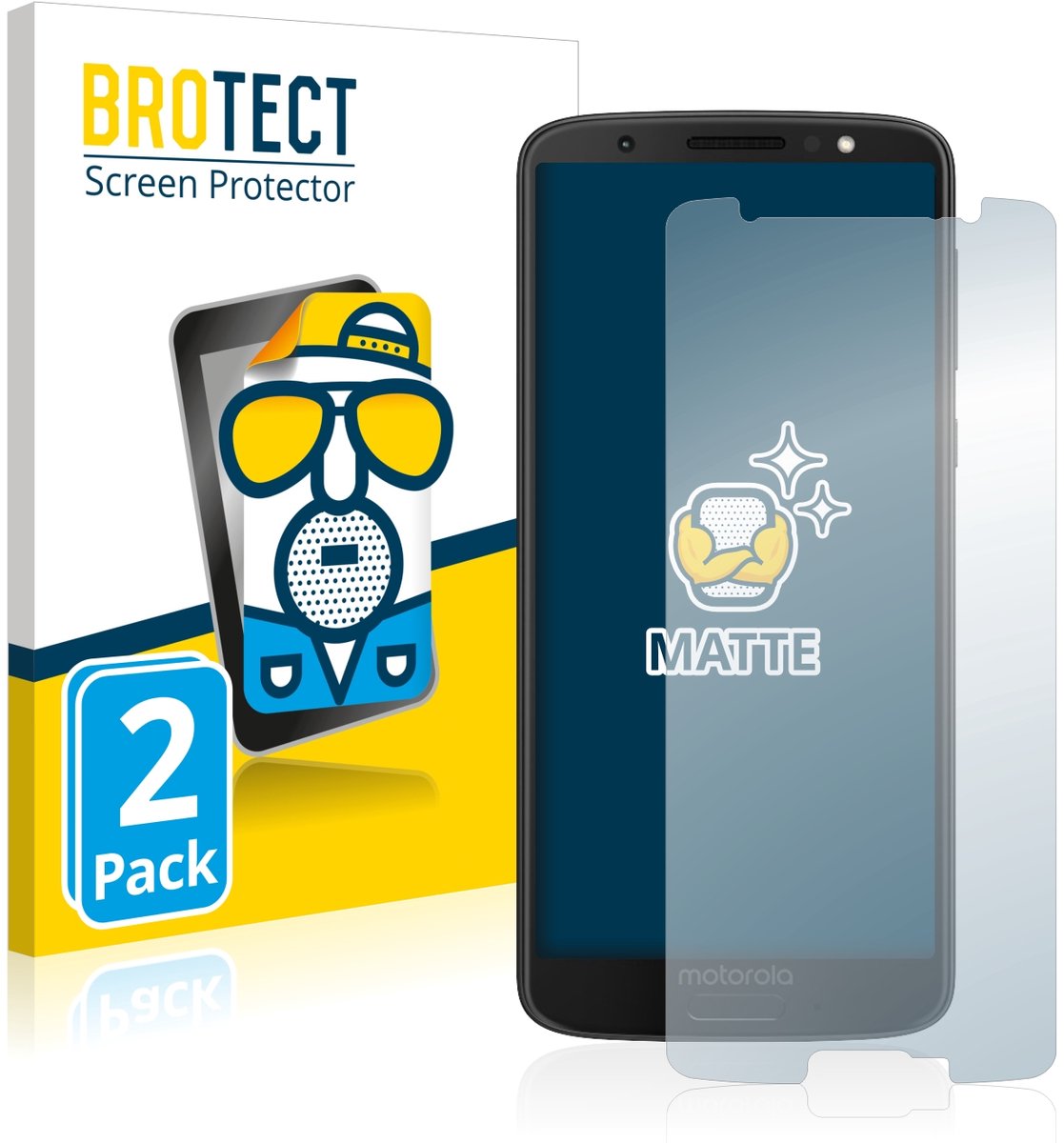 BROTECT - Screenprotector voor Motorola Moto G6 - Folie Beschermfolie matte 2 Stuks