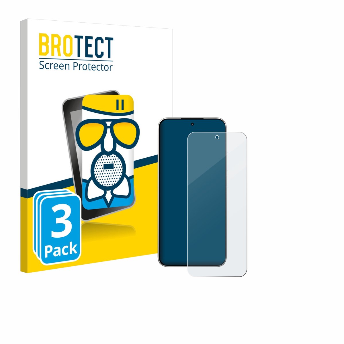 BROTECT - Screenprotector voor Xiaomi 15T - Folie Beschermfolie Beschermglas matte 3 Stuks