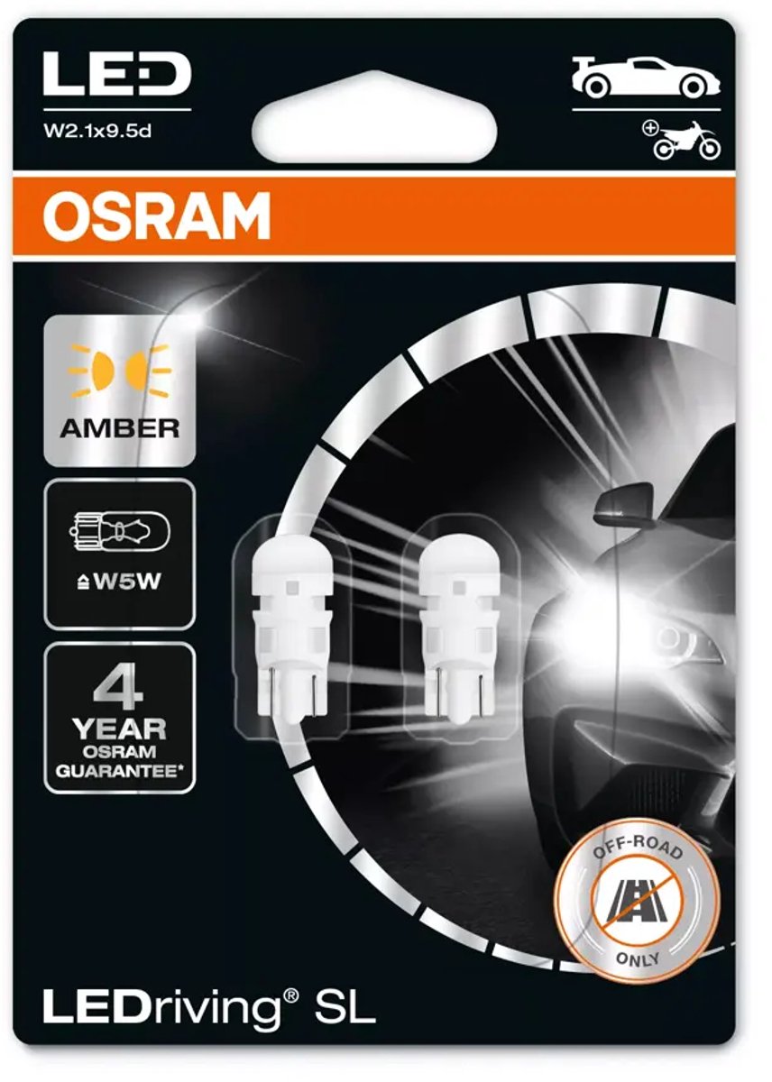 Osram LEDriving Serie - LED Automotielicht - W5W Amber - Retrofit - Energiebesparend – foto 3