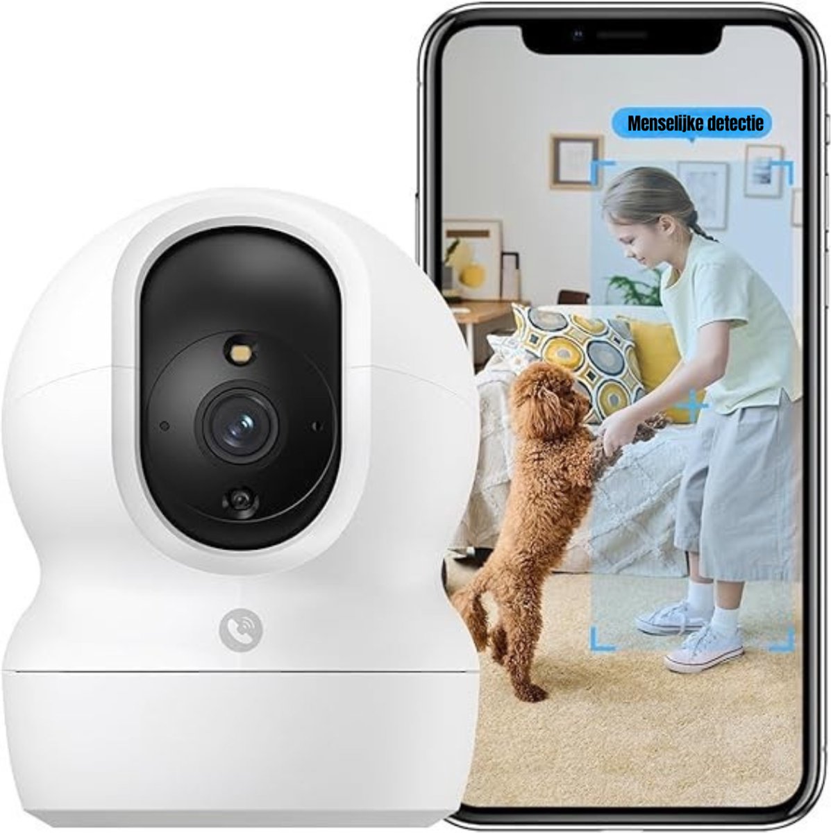 Zyrex Draadloze Babyfoon met Camera en App - Bewegingsdetectie - Deze Informatie Volgt Nog - €59,95