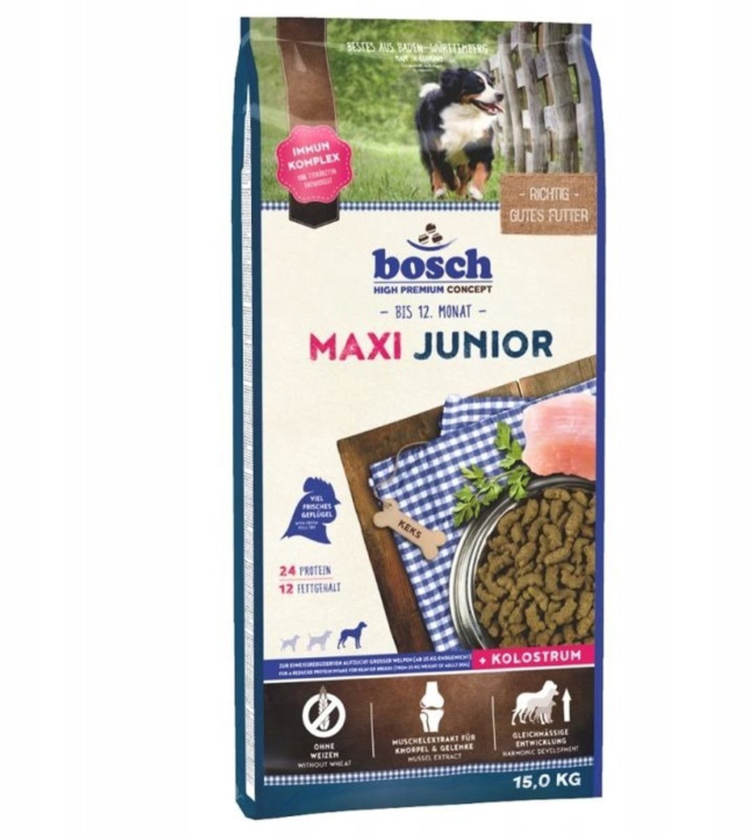 Bosch Bosch Junior Maxi - Hondenvoer - Voor pups van grote rassen - 15 kg