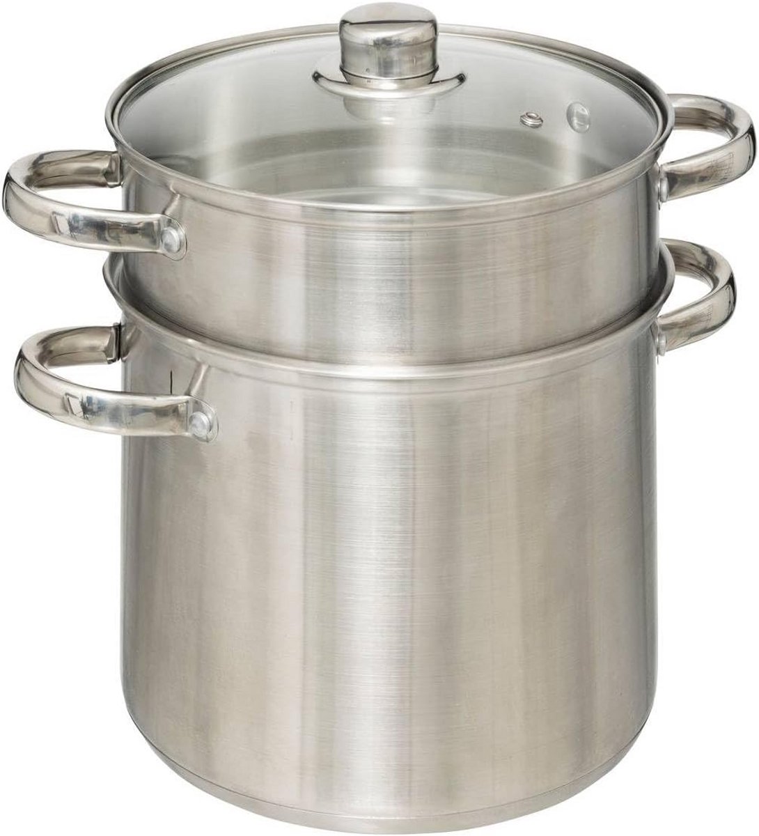 Roestvrijstalen Couscouspan 22 cm 8 L