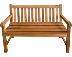 AXI Nowi Teak Tuinbank – 120 x 63 x 92 cm – Teakhout – Tuinbank voor 2 Personen – Hoge Rugleuning
