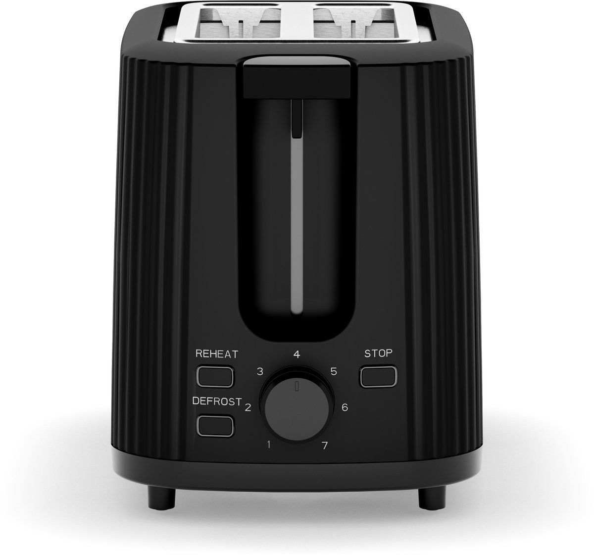 Princess Retro Broodrooster - Wave 142358 - Zwart - Compact - 7 Instelbare standen - Uitneembare Kruimellade - 930 Watt thumbnail 5