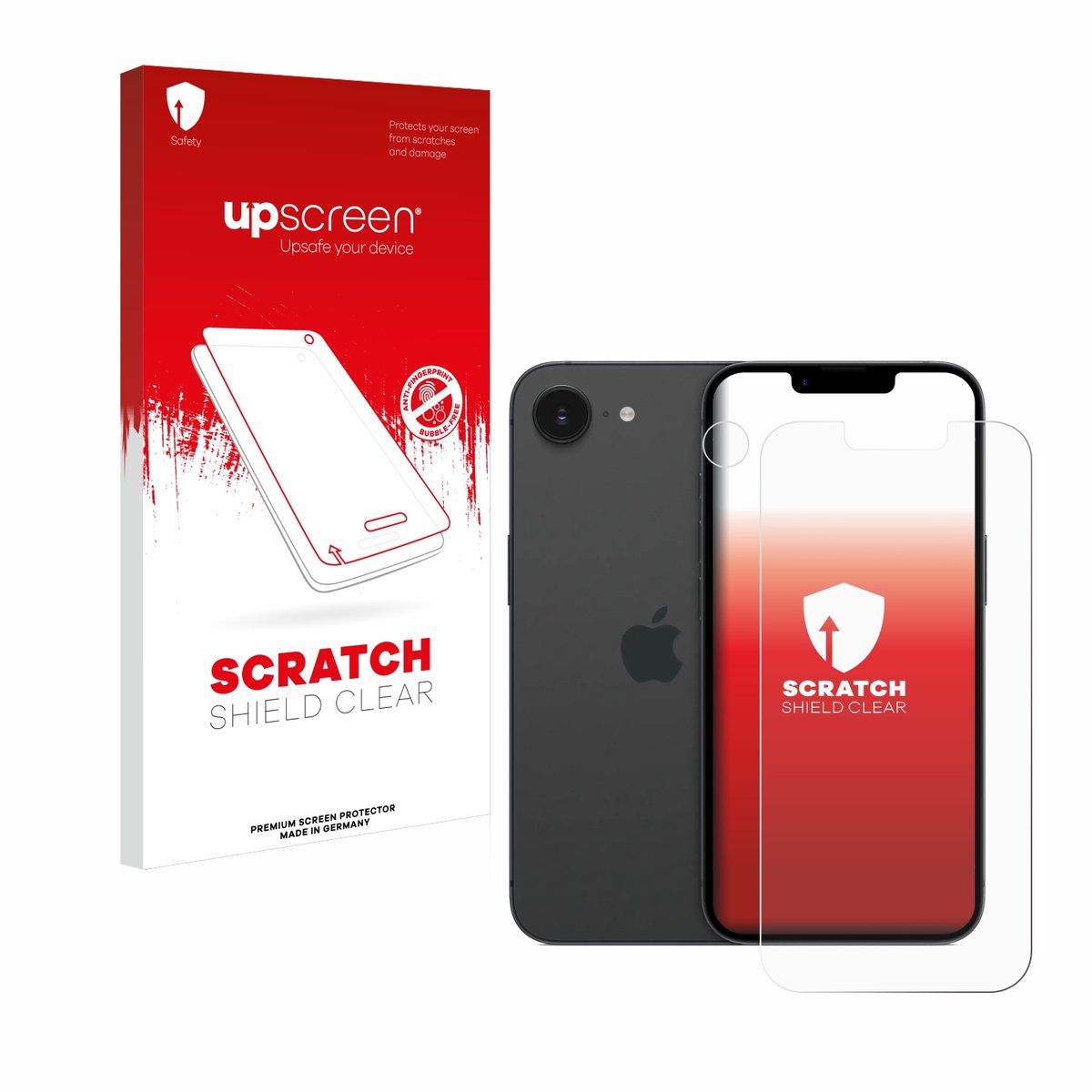 upscreen - Screenprotector voor Apple iPhone 16e / 17e - Folie Beschermfolie transparant