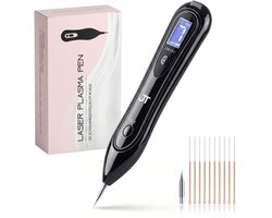 JT Beauty Care Laser Plasma Pen Zwart – Pigmentvlekken, Steelwratjes, Moedervlek Verwijderen - Huidverjonging – Laser Pen Gezicht - Sproeten Verwijderen Pen – Tattoo Verwijderen – Donkere Vlekken Verwijderen – Schoonheid - Huidverzorging