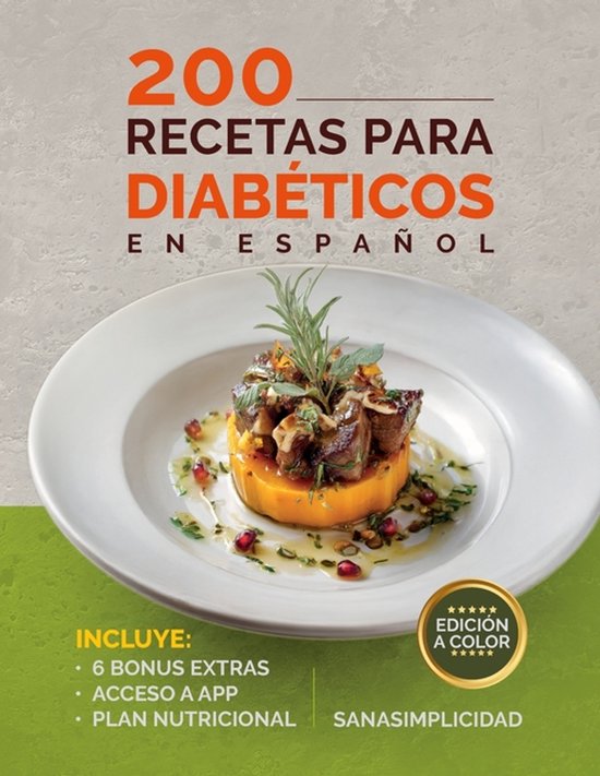 200 Recetas Para Diabéticos En Español - cover