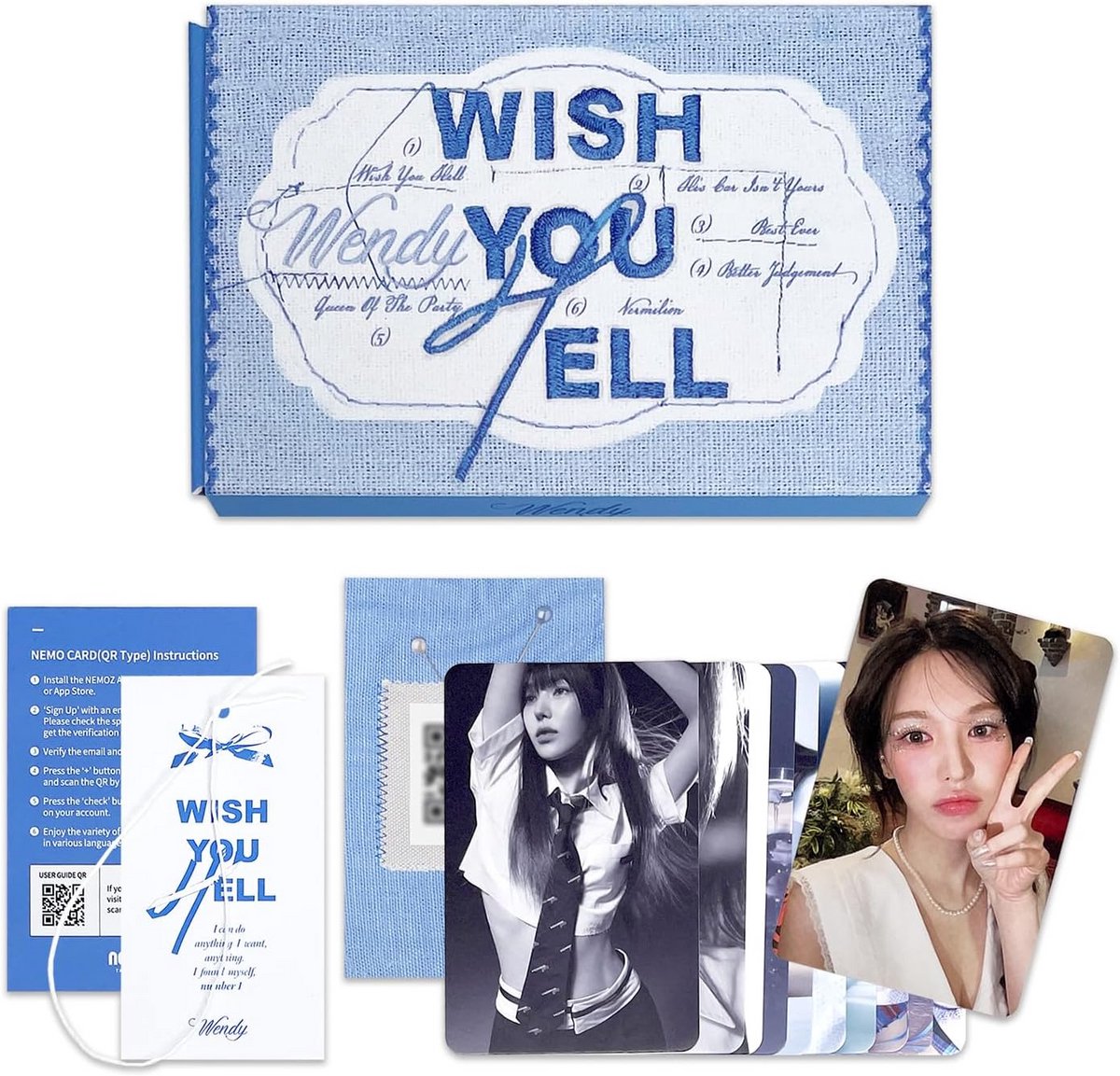 K-Pop Mini Album [Wish You Hell] QR Versie - Inclusief QR Kaart en Exclusieve Fotokaarten