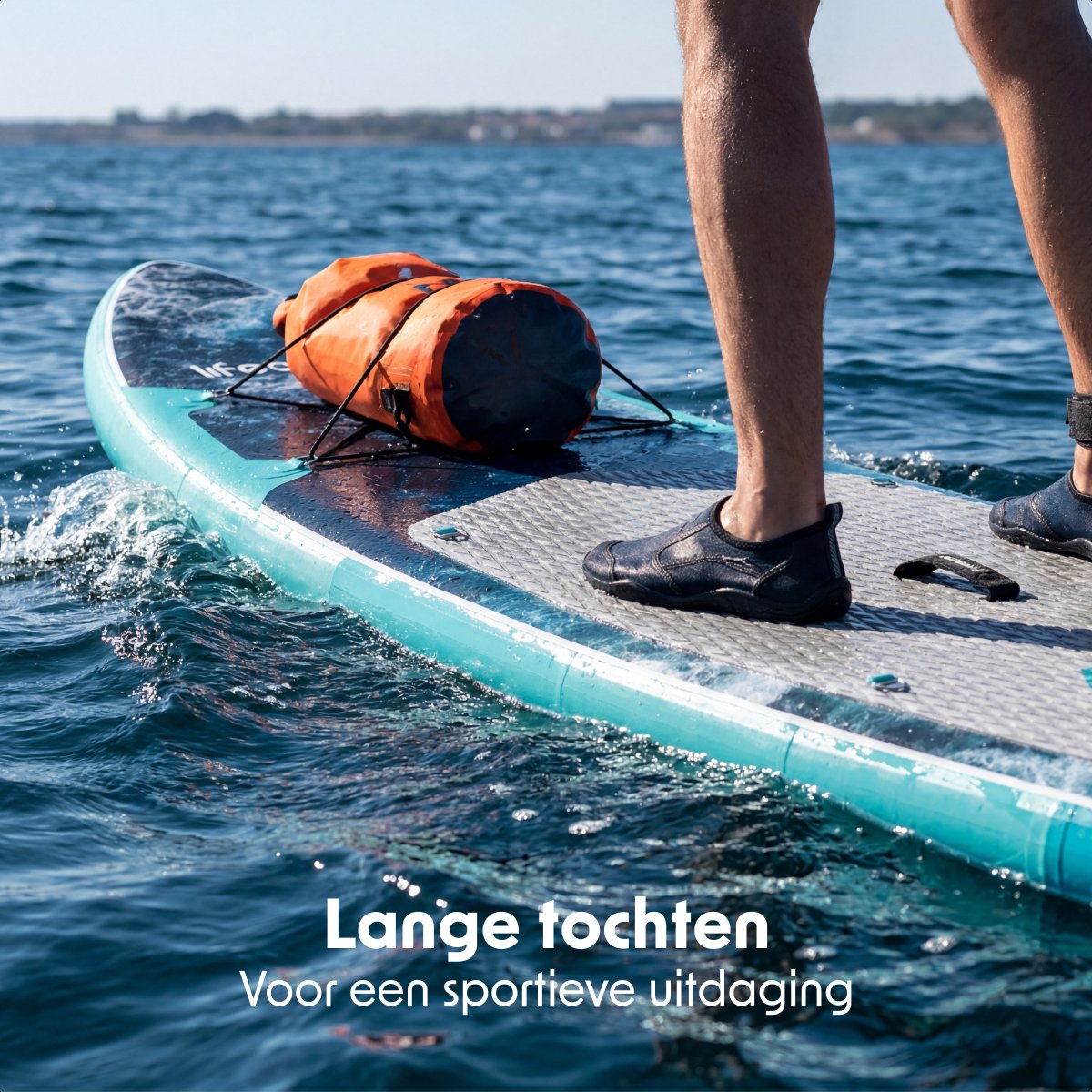 LifeGoods SUP Board Touring - 180 KG Draagkracht - 365 x 76 cm - Opblaasbaar - Compleet Sup pakket - Donkerblauw – foto 3
