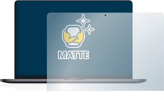 Matte screenprotector van BROTECT op een MacBook Pro.