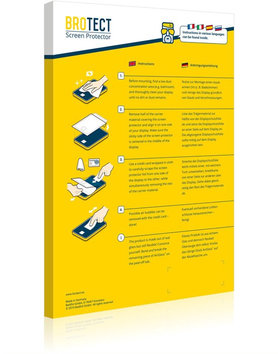 BROTECT - Protecteur d'écran pour Verse / Verse Pro / Verse Pro Color - Film de protection Verre de protection mat