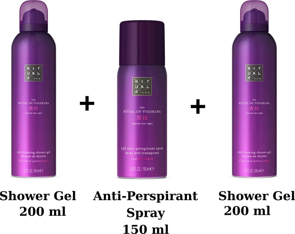 Rituals - Yozakura - 2x Shower Gel a 200 ml + 1x Anti-Perspirant Spray 150 ml
