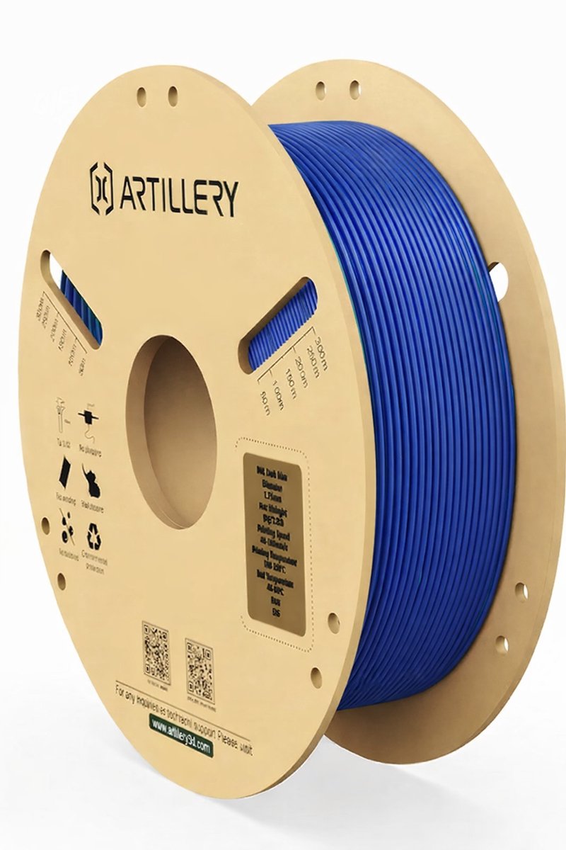 Artillery PLA Filament Blauw 1.75mm – Hoogwaardig 3D Printer Filament – Nauwkeurige Printkwaliteit – Geschikt voor FDM Printers