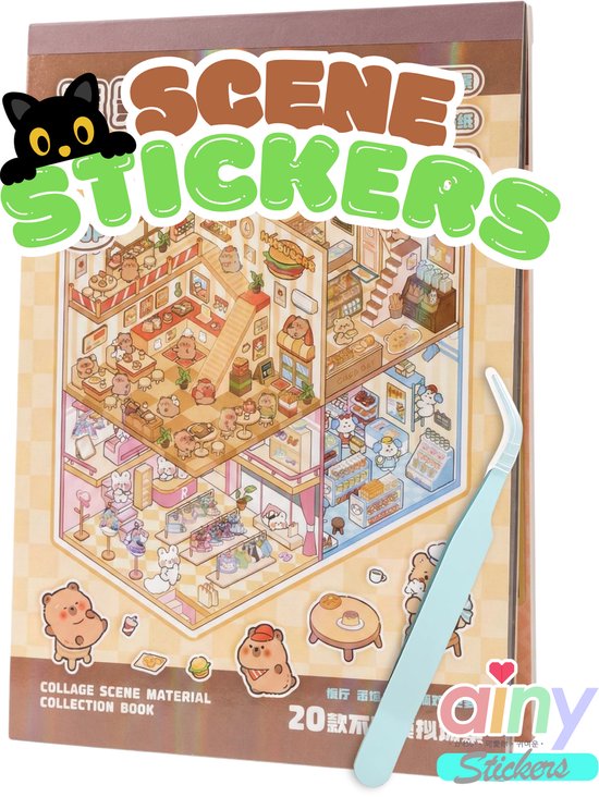 3D cosy stickerboek kaft