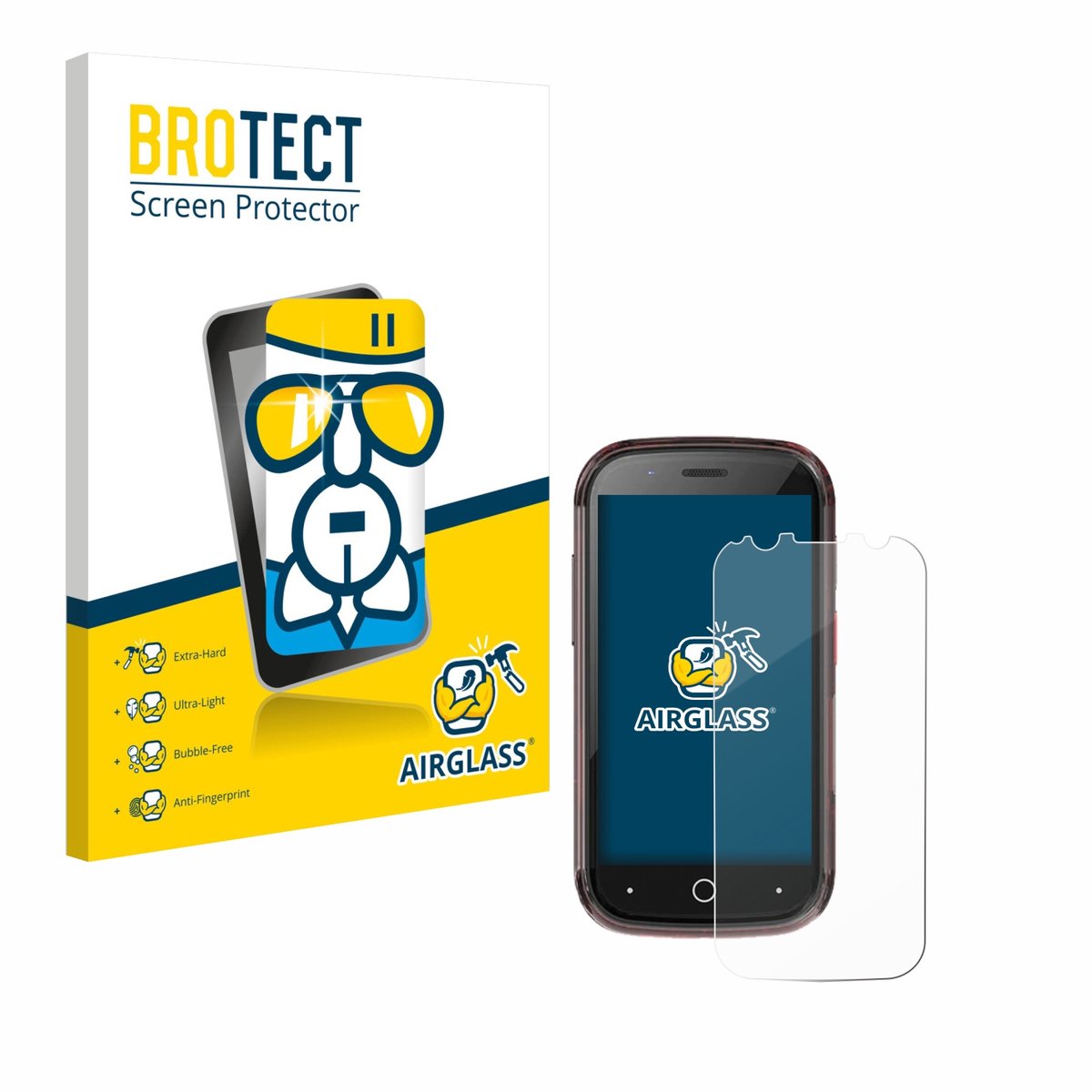 Screenprotector voor Unihertz Jelly Star Beschermglas transparant