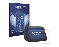 Savvies - Screenprotector voor Amazon Echo Show 5 (3. Gen.) - Folie Beschermfolie transparant 6 Stuks