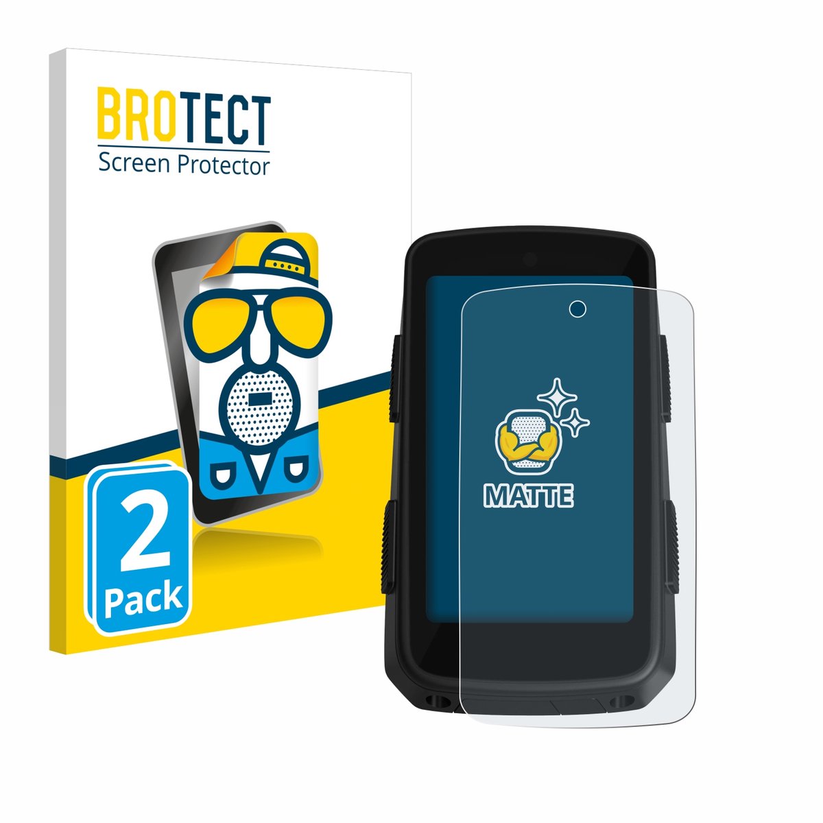 BROTECT - Screenprotector voor Hammerhead Karoo 3 - Folie Beschermfolie matte 2 Stuks
