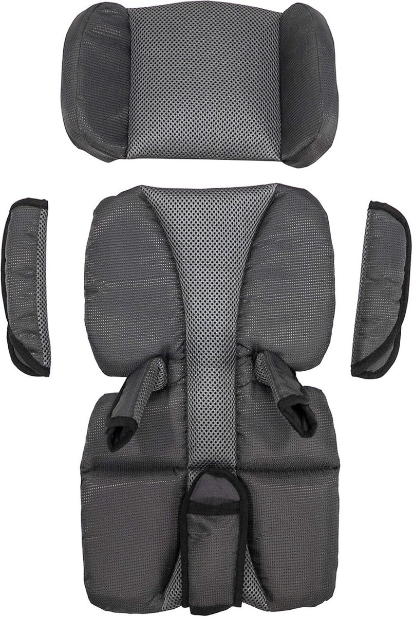 Zadelkussen - Fietsstoel kussen - Comfortabel fietsen - Verstelbare hoofdsteun - 38 cm lengte - Zwart