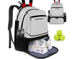 Tennistas - Tennisrugzak - Tenniszak - Tennis rugzak - Grijs