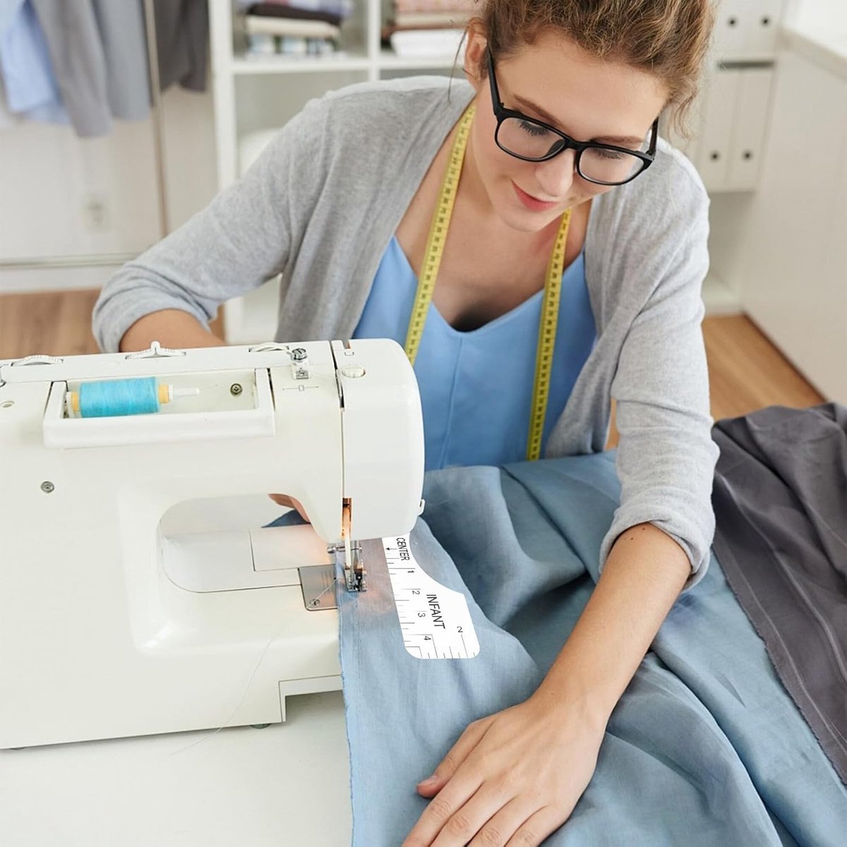 Candala - Set van 9 naailinialen, strijkliniaal, accessoires voor plotter, uitlijning van T-shirts