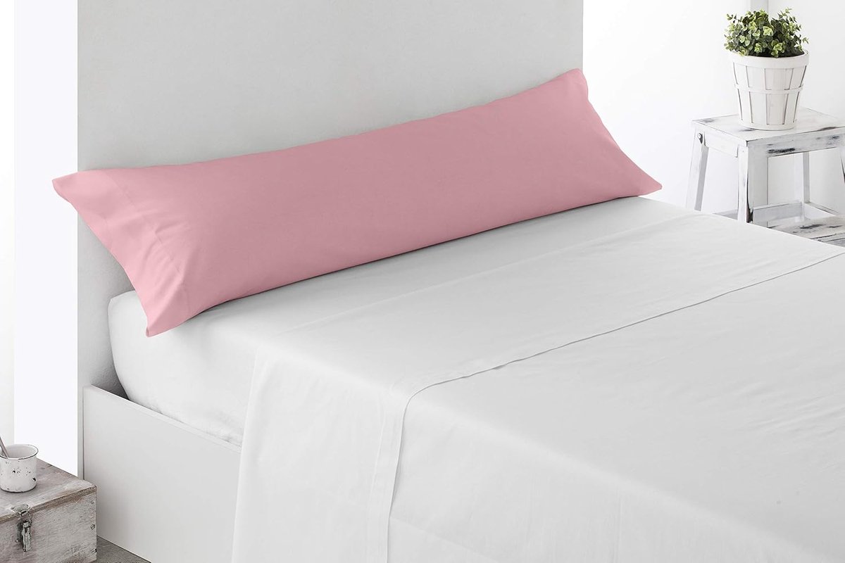 Famanu Kussensloop van 100% geborstelde microvezel aan beide kanten open anti pelling. . Bed 90. Roze Pink