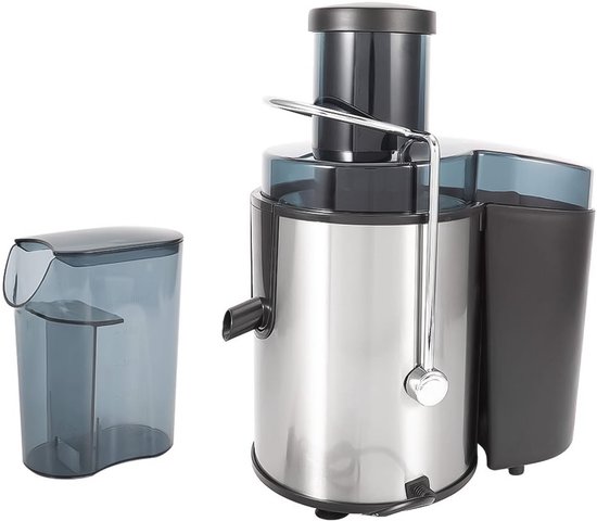 Sapcentrifuges Groenten en Fruit - Kitchen Sapcentrifuge - Juicer voor Groenten & Fruit - Grote Vulopening - 2 Snelheden - 1000 Watt - Zilver van Techwood — afbeelding 2