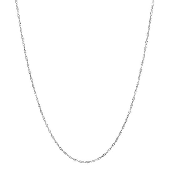 Fijn gedraaid collier in zilverkleur.