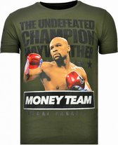 Money Team Champ - Rhinestone T-shirt - Khaki