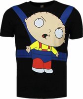 Baby Stewie - T-shirt - Zwart